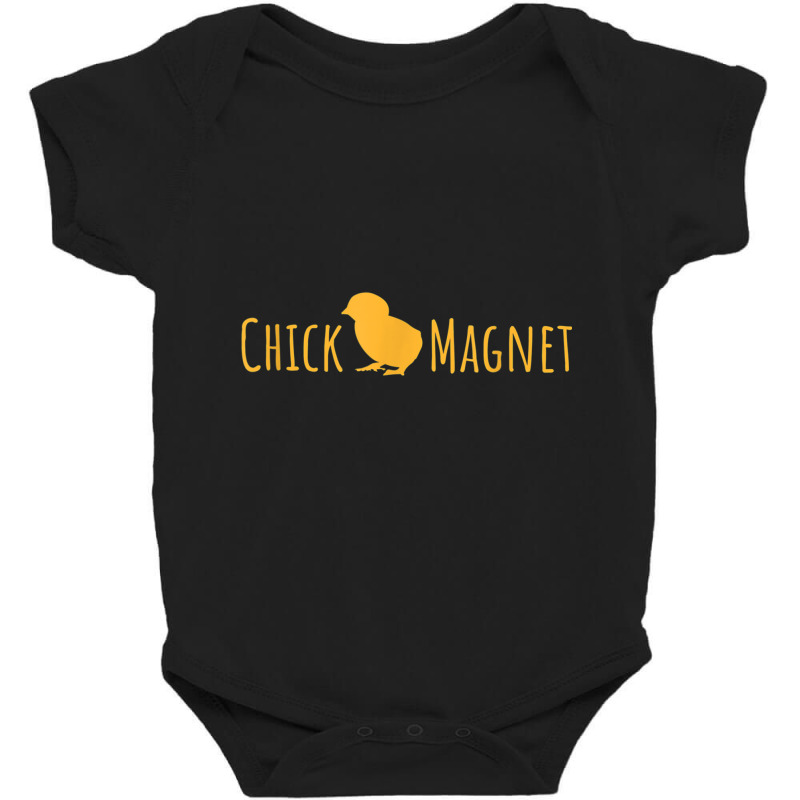 Chicken Lovers Chick Magnet T Shirt Baby Bodysuit by choninzel | Artistshot