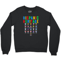 Hispanic Heritage Month Latin Countries Flag Latino Pride Crewneck Sweatshirt | Artistshot