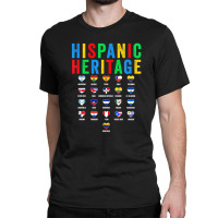 Hispanic Heritage Month Latin Countries Flag Latino Pride Classic T-shirt | Artistshot