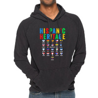 Hispanic Heritage Month Latin Countries Flag Latino Pride Vintage Hoodie | Artistshot