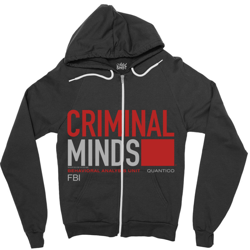 Criminal Minds Bau Quantico Long Sleeve T Shirt Zipper Hoodie | Artistshot