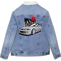 Silver Evo Vi Tommi Makinen Rally Car Unisex Sherpa-lined Denim Jacket | Artistshot