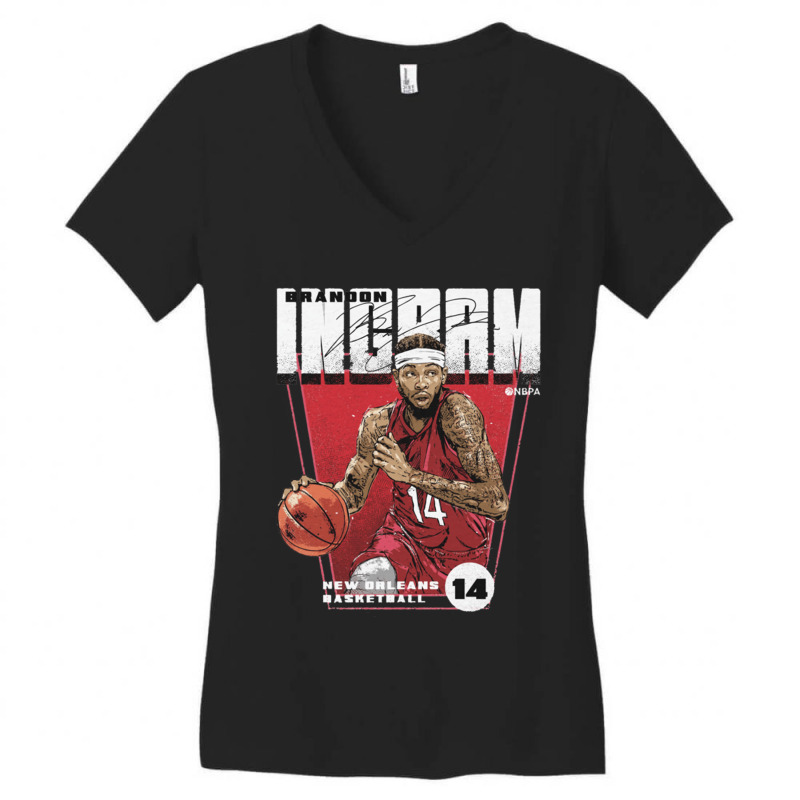 Brandon Ingram Premiere Women's V-Neck T-Shirt by StefanyIveson | Artistshot