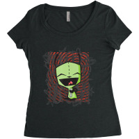 Limited Edition Invader Zim Happy Gir Women's Triblend Scoop T-shirt | Artistshot