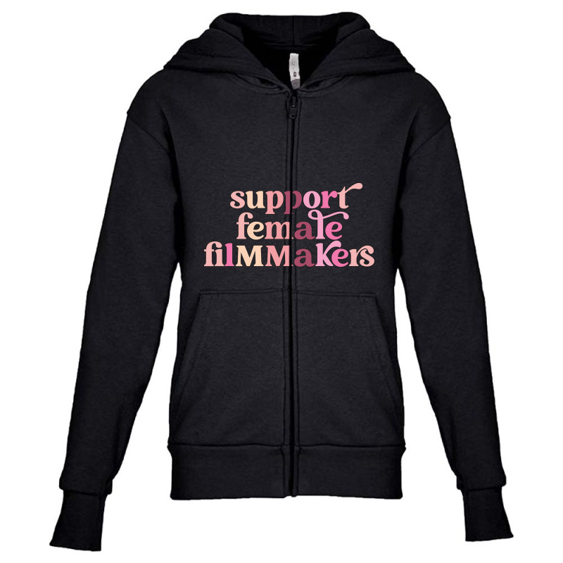 Limited Edition Support Female Filmmakers Youth Zipper Hoodie by fenderbendable | Artistshot