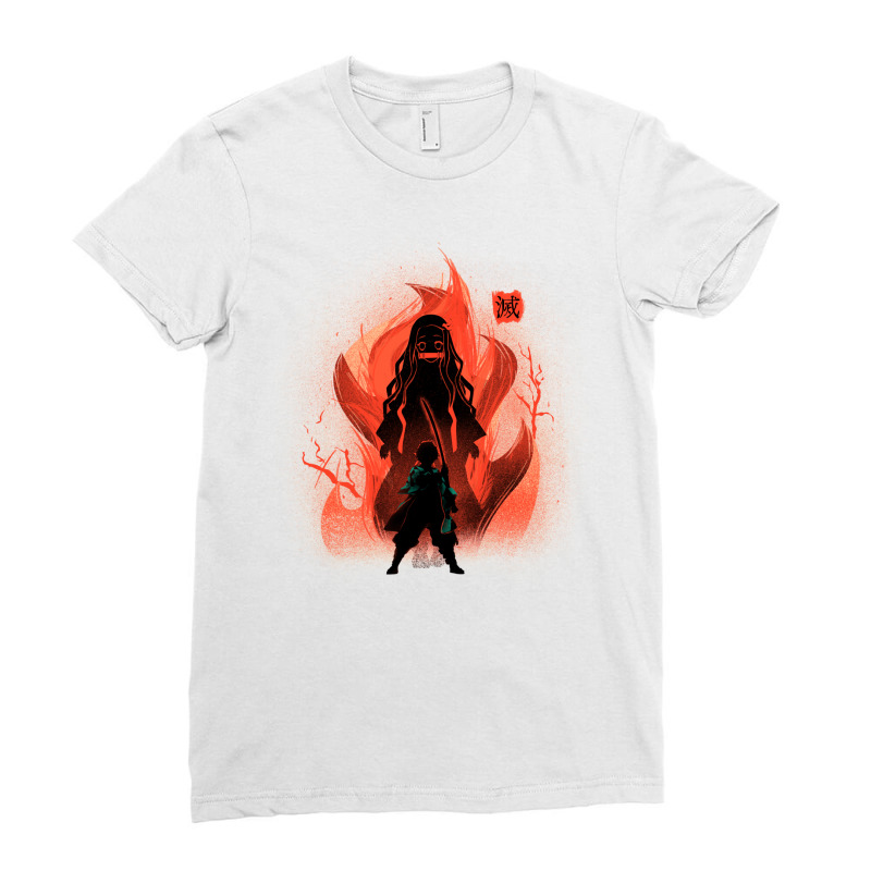 Dance Of The Fire God Ladies Fitted T-Shirt by basheebikuvan | Artistshot