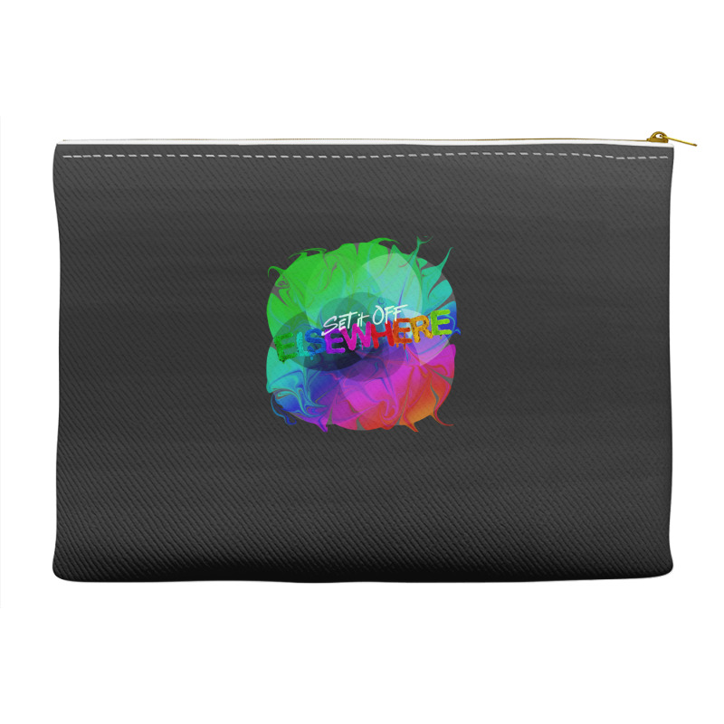 Set It Off Elsewhere Album Rainbow Melt Accessory Pouches | Artistshot