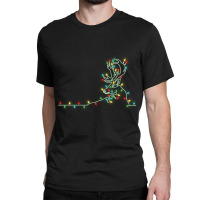 Drawing Reindeer  Christmas Light Tree Reindeer Xmas Snow Lover Classic T-shirt | Artistshot