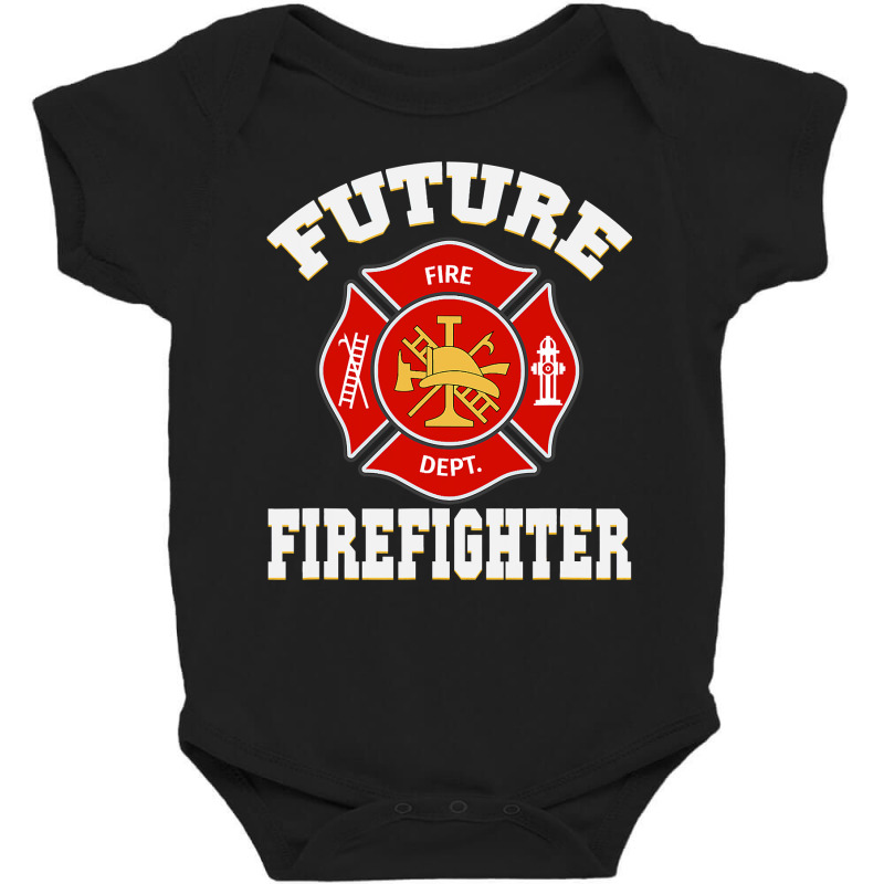 Future Firefighter Baby Bodysuit by ScottArtist | Artistshot