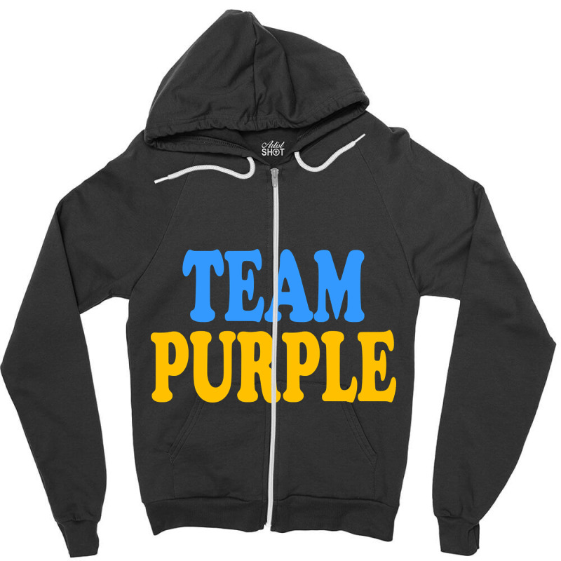 Trending Team Purple Zipper Hoodie | Artistshot