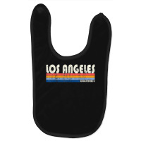 Vintage 70s 80s Style Los Angeles, Ca Baby Bibs | Artistshot