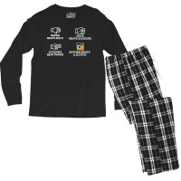 Funny Nothing Beats Scotch Design For Scottish Whiskey Lover Men's Long Sleeve Pajama Set | Artistshot