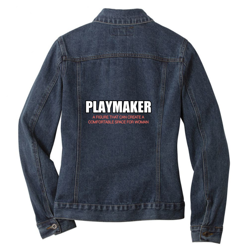 Playmaker Ladies Denim Jacket | Artistshot