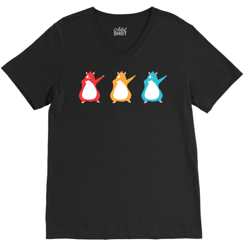 Guinea Pig T  Shirt Retro Dabbing Guinea Pigs Rodent Pet Animal Lover V-neck Tee | Artistshot