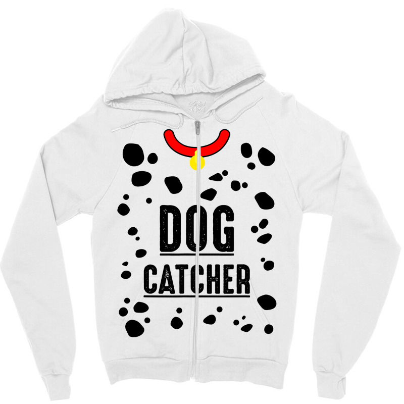 Dog Catcher Costume Dalmatian Easy Family Costume Men Zipper Hoodie | Artistshot