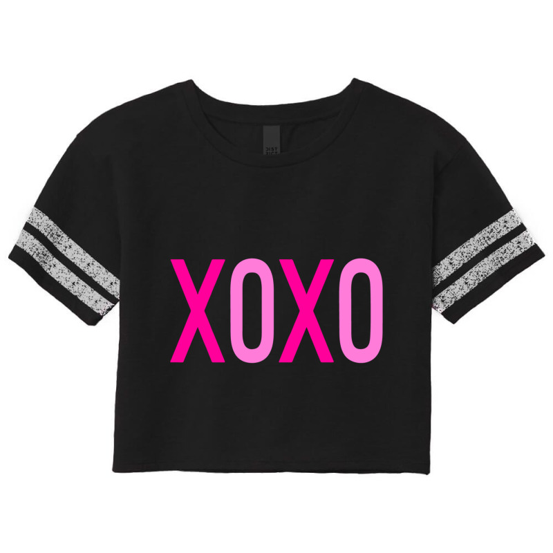 Cute Valentine Xoxo Love For Women Valentine Matching Couple Scorecard Crop Tee by HANANELArtist | Artistshot