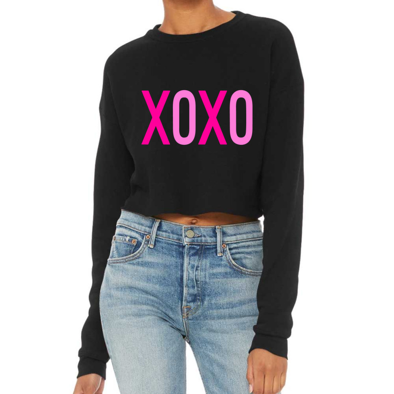 Cute Valentine Xoxo Love For Women Valentine Matching Couple Cropped Sweater by HANANELArtist | Artistshot