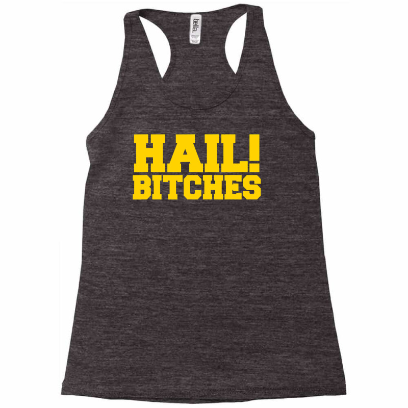 State Of Michigan Hail Bitches  Ann Arbor Mi Fun Adult Racerback Tank by BarbaraArtist | Artistshot