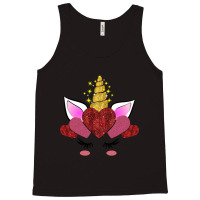 Cute Valentine S Day Gifts For Her Girlfriend Unicorn Hearts Tank Top | Artistshot