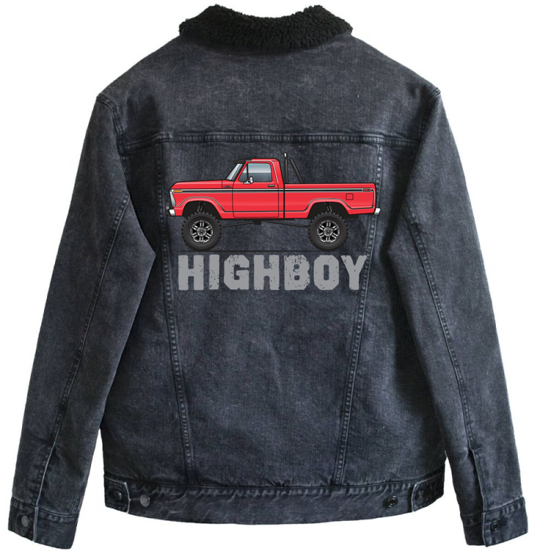 Highboy Castillo Red Unisex Sherpa-lined Denim Jacket | Artistshot