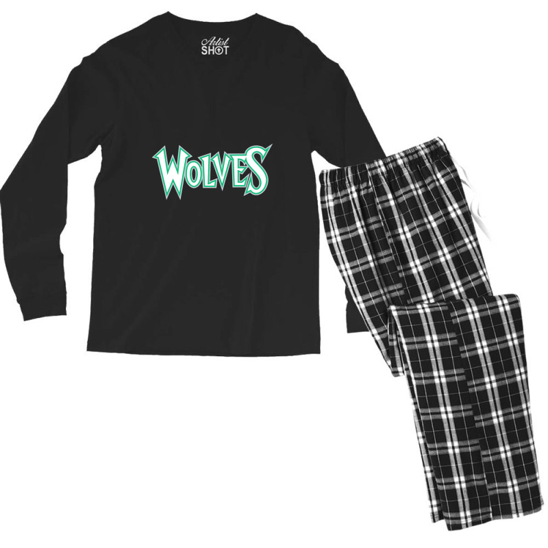 Timberwolves Basketball City Minnesota Basketball 1gift Men's Long Sleeve Pajama Set | Artistshot