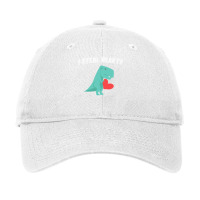 I Steal Hearts T Valentines Day Dinosaur Boys Kid (23) Adjustable Cap | Artistshot