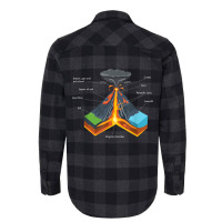 Volcano Lover Geology Teacher - Funny Geologist Flannel Shirt | Artistshot