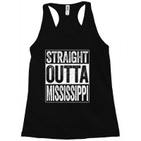 Hot Trend Straight Outta Mississippi Ms State Racerback Tank | Artistshot