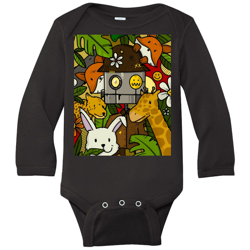 Save Animals Long Sleeve Baby Bodysuit by Cartel Crops | Artistshot