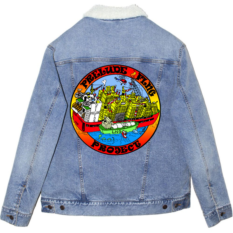 Prelude Flng Project Colour Unisex Sherpa-lined Denim Jacket | Artistshot