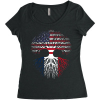 American Grown Martinican Roots Martinique Apparel Flag T Shirt Women's Triblend Scoop T-shirt | Artistshot