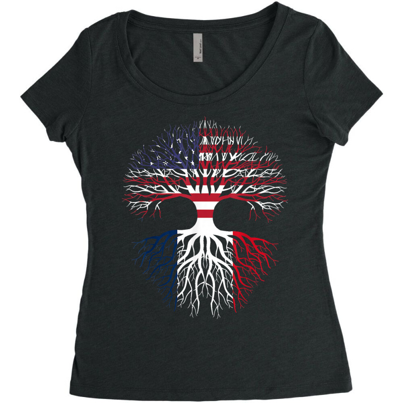 American Grown Martinican Roots Martinique Apparel Flag T Shirt Women's Triblend Scoop T-shirt by gswarnkab | Artistshot