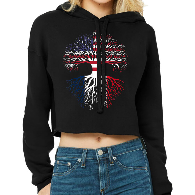 American Grown Martinican Roots Martinique Apparel Flag T Shirt Cropped Hoodie by gswarnkab | Artistshot