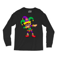 Dabbing Boy Mardi Gras Long Sleeve Shirts | Artistshot