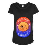 Positive Energy Maternity Scoop Neck T-shirt | Artistshot