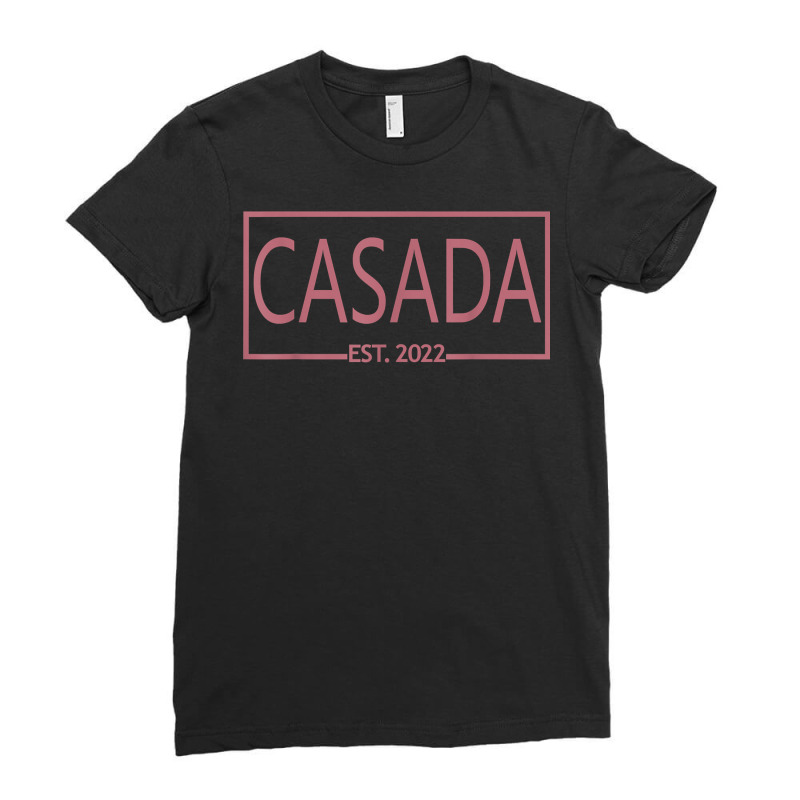 Casada Est. 2022, Married Woman Latina Spanish Wife Wedding T Shirt Ladies Fitted T-Shirt by gswarnkab | Artistshot