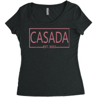 Casada Est. 2022, Married Woman Latina Spanish Wife Wedding T Shirt Women's Triblend Scoop T-shirt | Artistshot