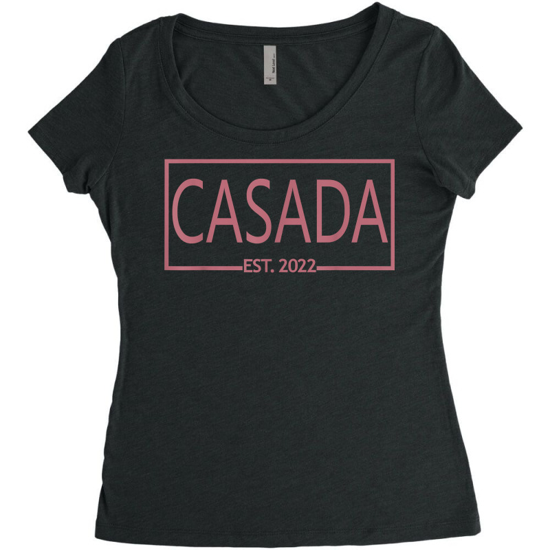 Casada Est. 2022, Married Woman Latina Spanish Wife Wedding T Shirt Women's Triblend Scoop T-shirt by gswarnkab | Artistshot