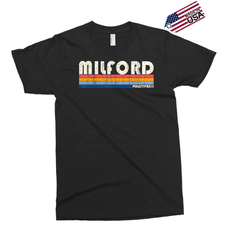 Vintage 70s 80s Style Milford Pa Exclusive T-shirt by hongquangd | Artistshot