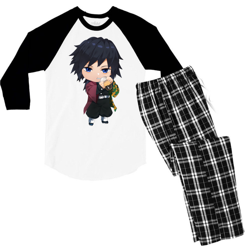 Chibi Gi Yu & Milk Bubble Tea Men's 3/4 Sleeve Pajama Set by megyasarez | Artistshot