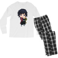 Chibi Gi Yu & Milk Bubble Tea Men's Long Sleeve Pajama Set | Artistshot