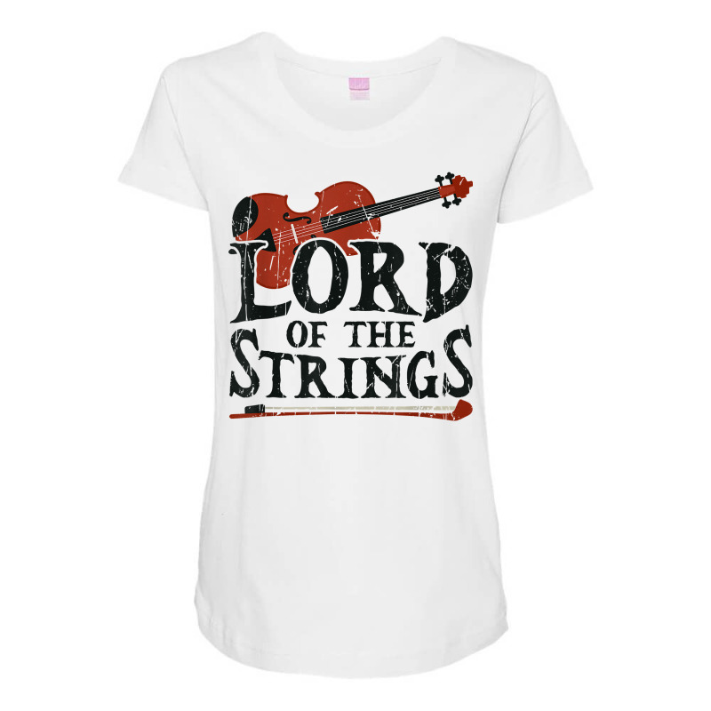 Lord Of The Strings   Strings T Shirt Maternity Scoop Neck T-shirt by gswarnkab | Artistshot