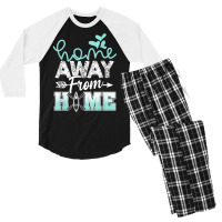 Home Away From Home Funny Canoeing T Shirt Men's 3/4 Sleeve Pajama Set | Artistshot