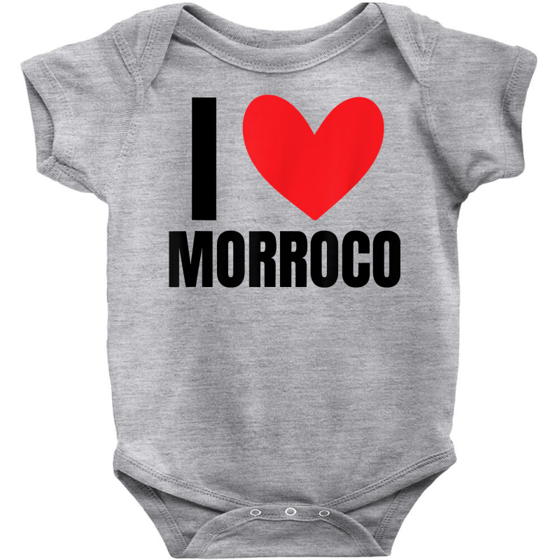 I Love Morroco Moroccan Moroccans Marrakech Rabat Meknes T Shirt Baby Bodysuit by deemerx8lmshare | Artistshot