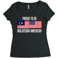 Proud To Be Malaysian American T Shirt Women's Triblend Scoop T-shirt | Artistshot