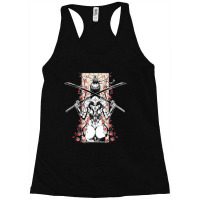 Hot Trend Japanese Samurai Girl And Vintage Sakura Cherry Blossom Gift Racerback Tank | Artistshot