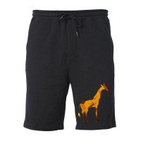 Limited Edition African Giraffe Fleece Short | Artistshot