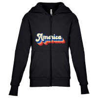 Hot Trend America Retro-21l7o Youth Zipper Hoodie | Artistshot