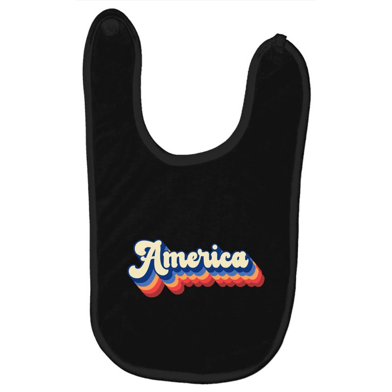 Hot Trend America Retro-21l7o Baby Bibs by Milne Charlton | Artistshot