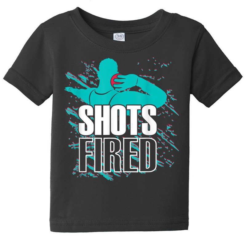 Shots Fired   Track And Field T Shirt Baby Tee by rennambka | Artistshot